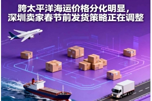 跨太平洋海運(yùn)價(jià)格分化明顯，深圳賣家春節(jié)前發(fā)貨策略正在調(diào)整