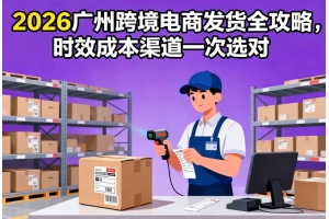 2026廣州跨境電商發貨全攻略，時效成本渠道一次選對
