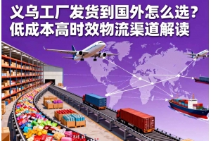 義烏工廠發貨到國外怎么選？低成本高時效物流渠道解讀